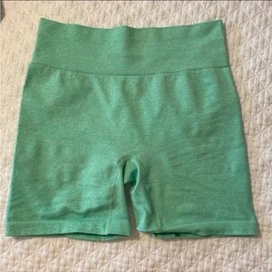 mint green biker shorts